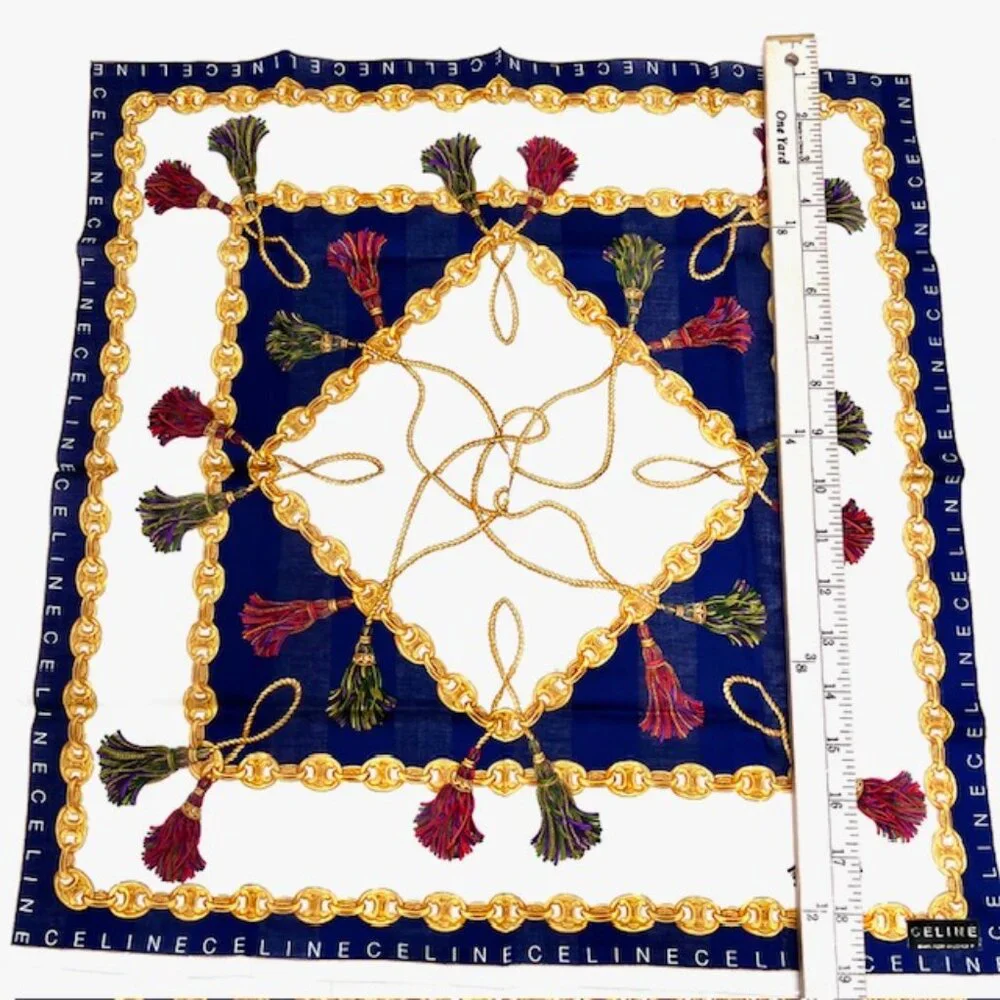 #62) New with sticker - Great Gift Celine Paris luxury  high quality  Mini Scarf